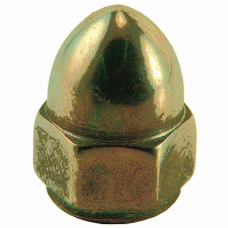 Midwest Fastener High Crown Cap Nut, 1/4"-20, 18-8 Stainless Steel, 10 PK 36785